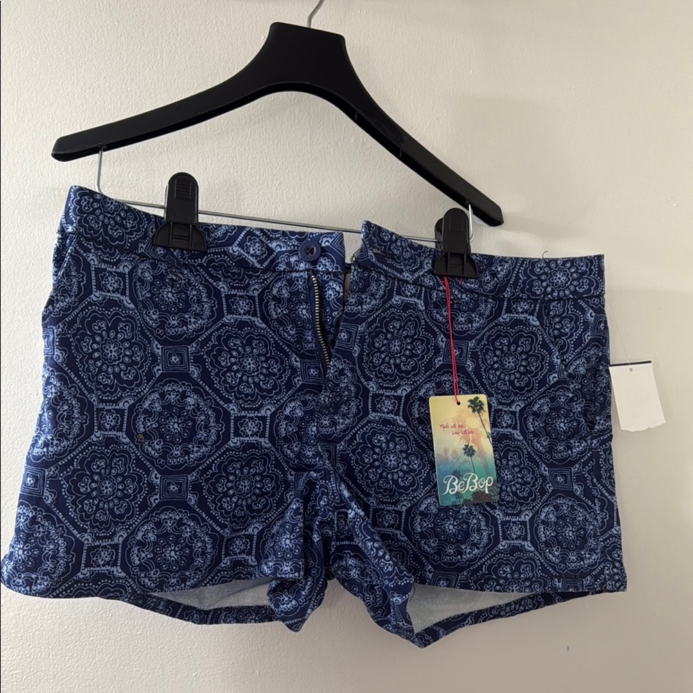 NWT never worn BeBop Blue High Waist Paisley Shorts